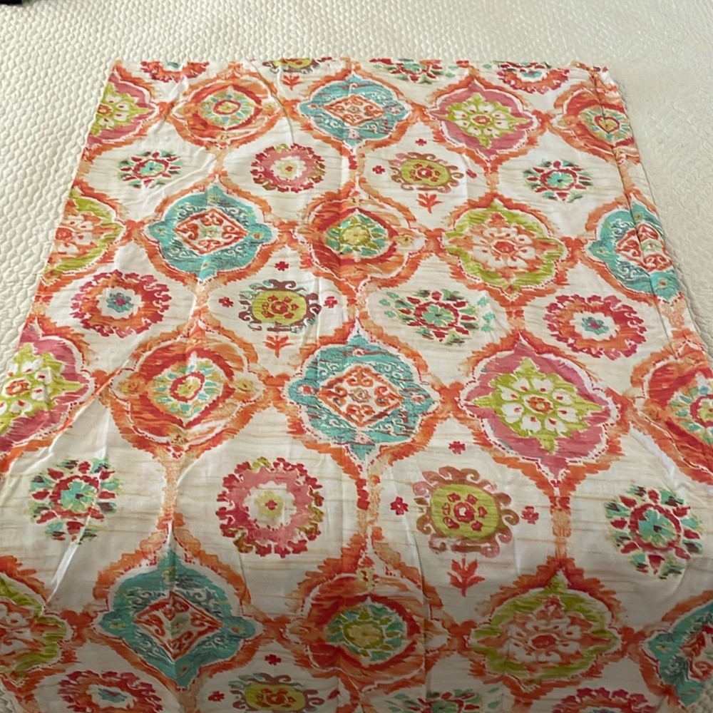 Shower curtain. Patterned. Standard size. Great for teens or guest bathroom.